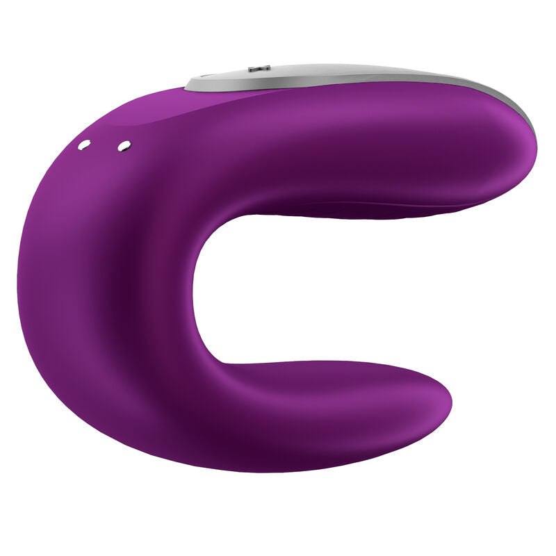 Satisfyer – Vibromasseur connecté pour couple Double Fun – Violet