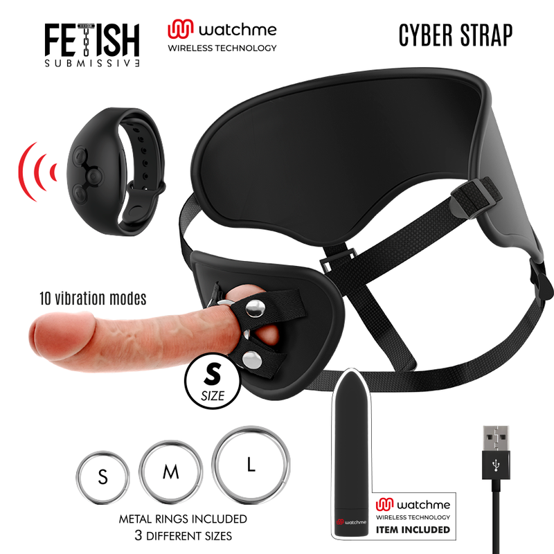 Harnais connecté Fetish Submissive Cyber Strap - Cyberstrap - FETISH SUBMISSIVE