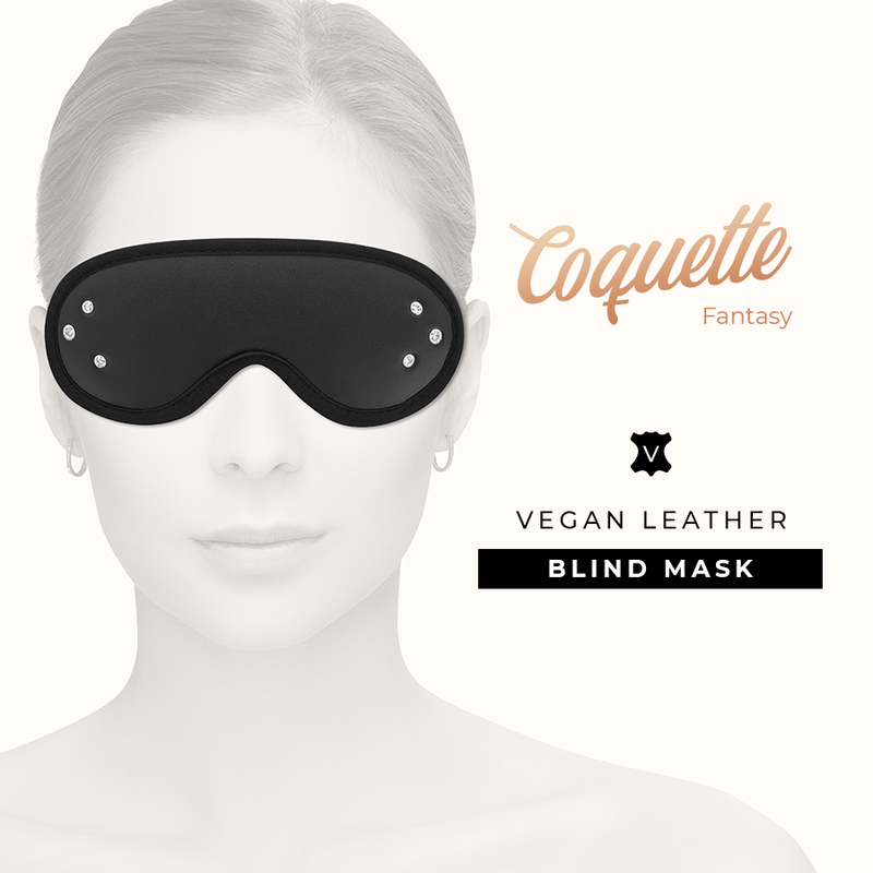 Masque Intégral Chic Desire Bondage Cuir Vegan Noir - Coquette
