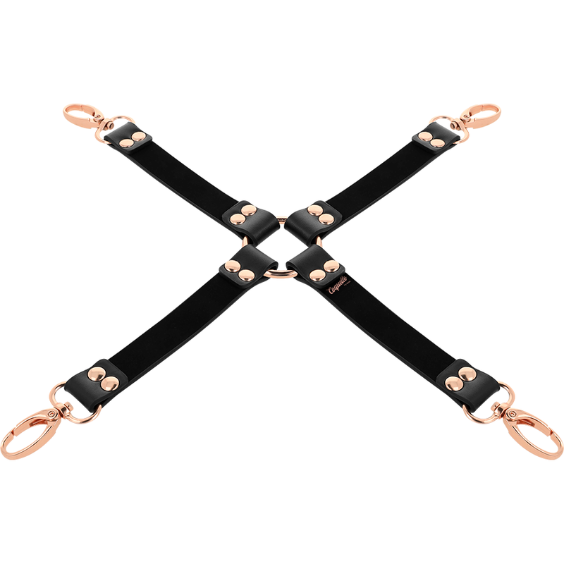 Connecteur Hogtie en X Coquette Chic Desire Noir - Fantasy