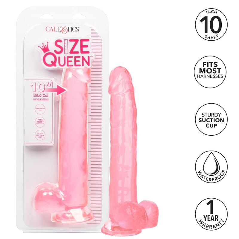 Gode XXL Réaliste Size Queen Rose 25,5cm - CalExotics