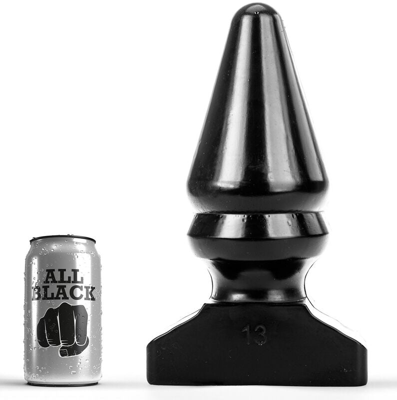 All Black - Plug anal en forme conique - 28,5 cm