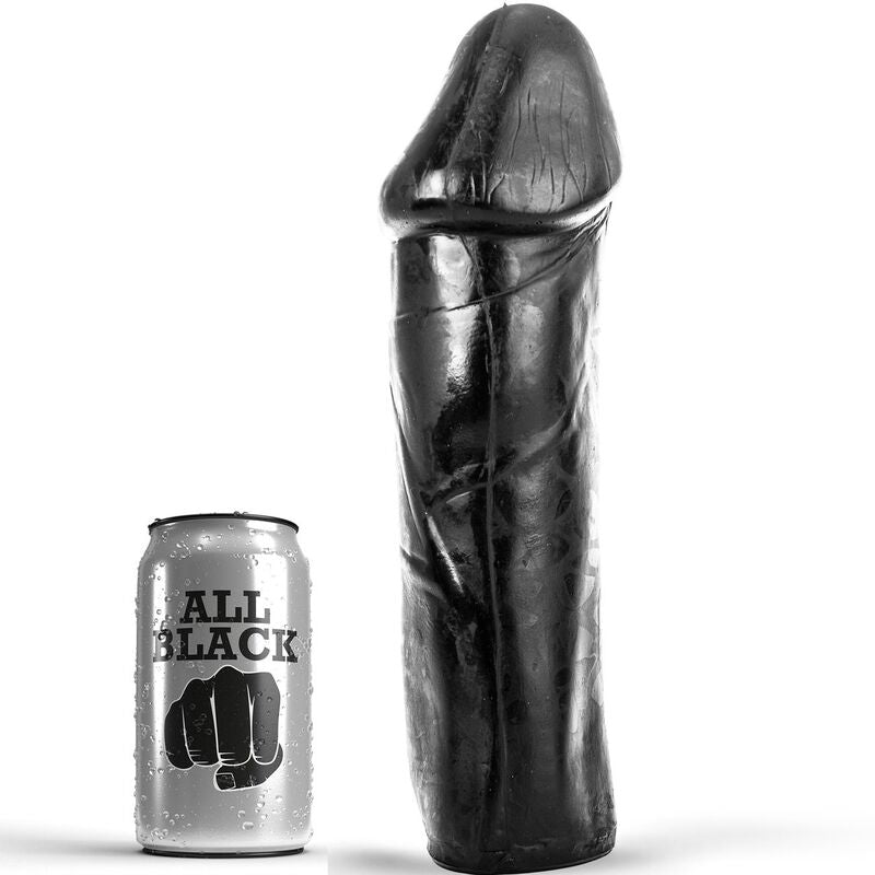 All Black – Gode fisting en forme de pénis - 28 cm