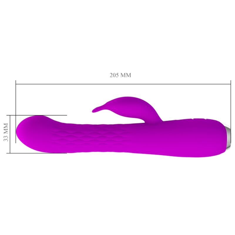 Vibromasseur Rabbit Molly Rotatif Violet - Pretty Love