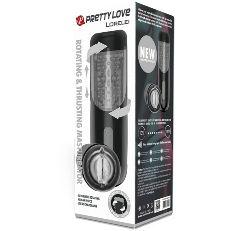 Masturbateur Masculin Automatique Lorelei Multifonction - Pretty Love