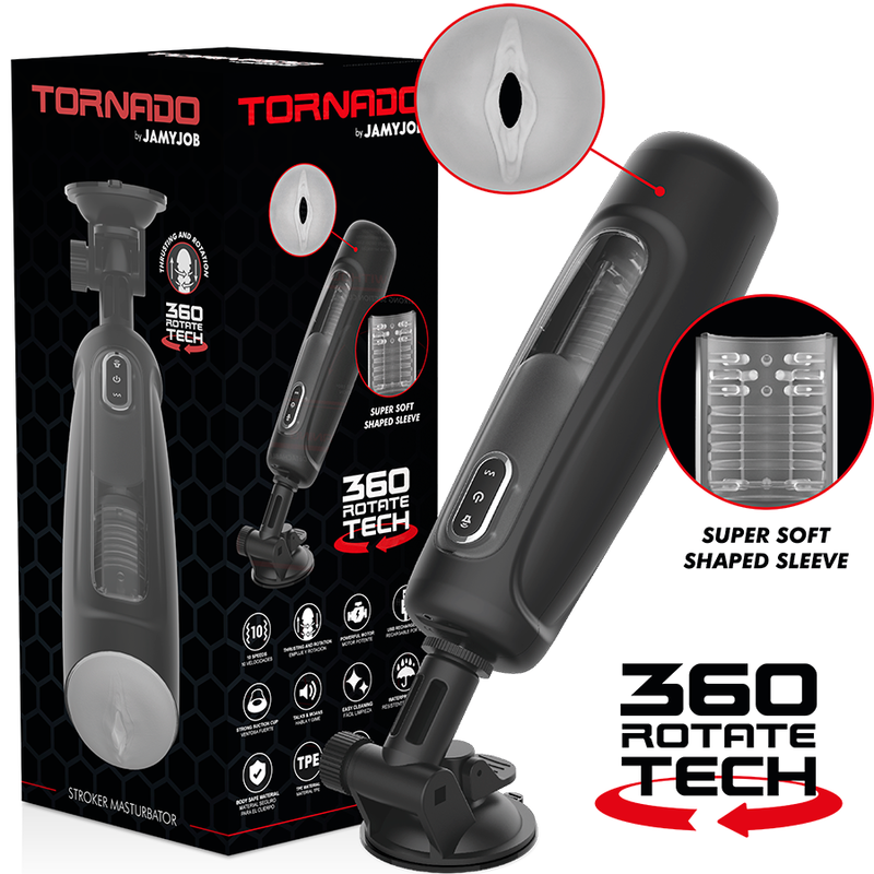 Masturbateur Automatique Tornado 360° Ventouse - Jamyjob