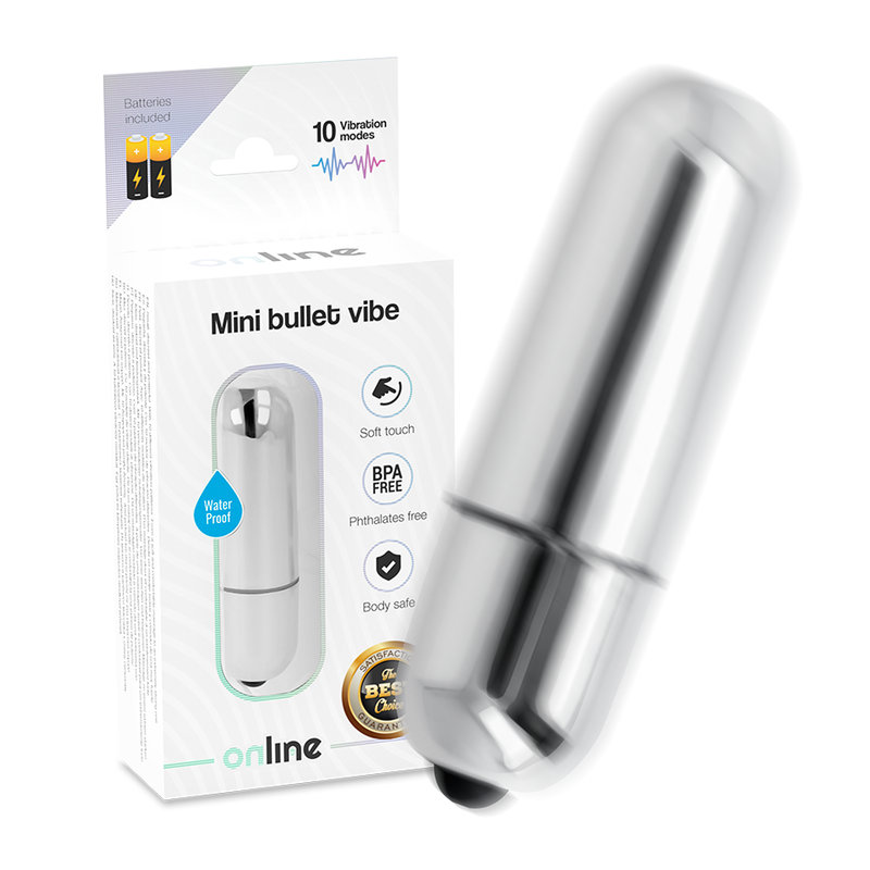 Online - Vibro de poche argent - 10 vitesses