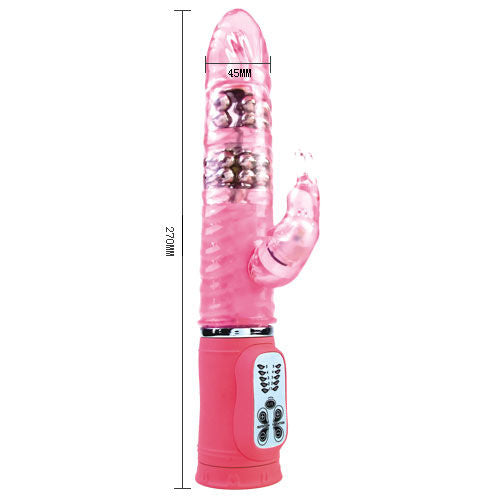 Baile - Vibromasseur Rabbit Rotatif 27 cm - Rose