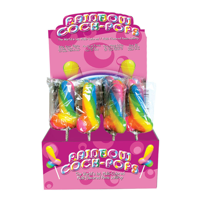 Sucette pénienne Pride arc-en-ciel multi-saveurs - Spencer & Fleetwood - PRIDE