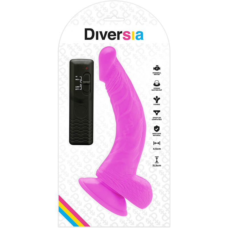 Gode Vibrant Diversia Flexible Violet 21,5cm - Diversia