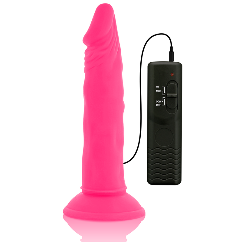 Gode Vibrant Diversia Rose 23cm avec Télécommande - Diversia