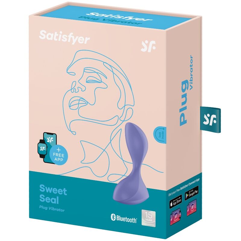 Plug Anal Vibrant Connecté Sweet Seal Violet - Satisfyer