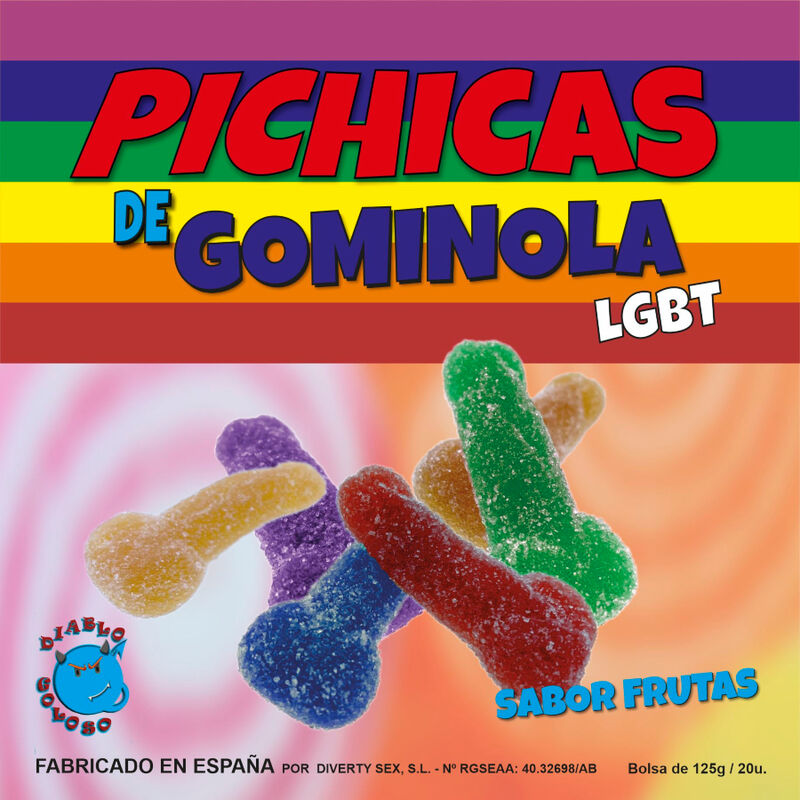 Bonbons gummies pénis saveurs fruits LGBT Pride - Diablo Picante - PRIDE