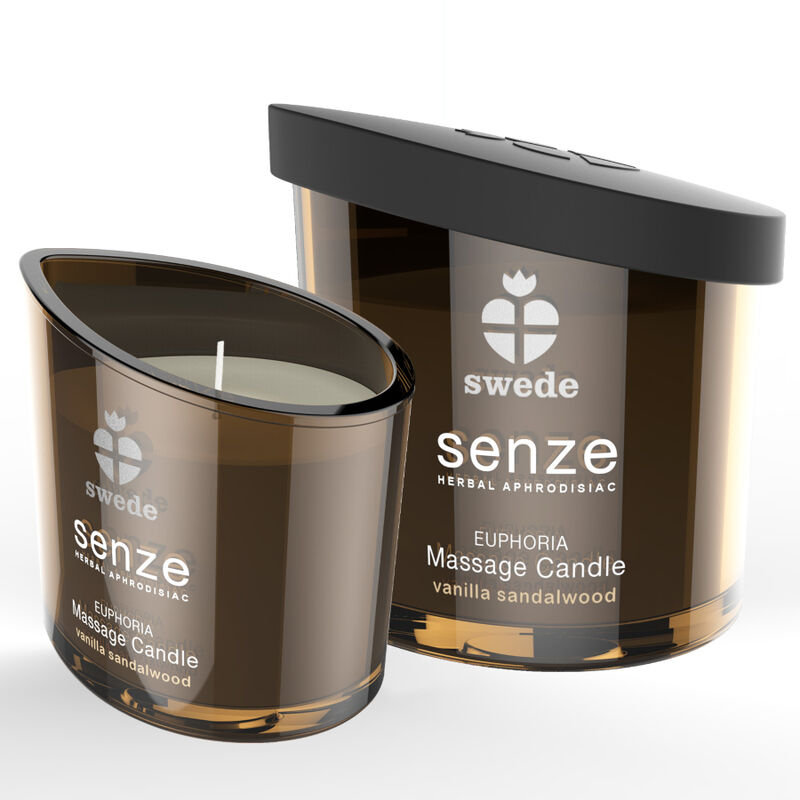 Swede - Bougie de Massage Senze Euphoria Vanille / Bois de Santal - 50 ml