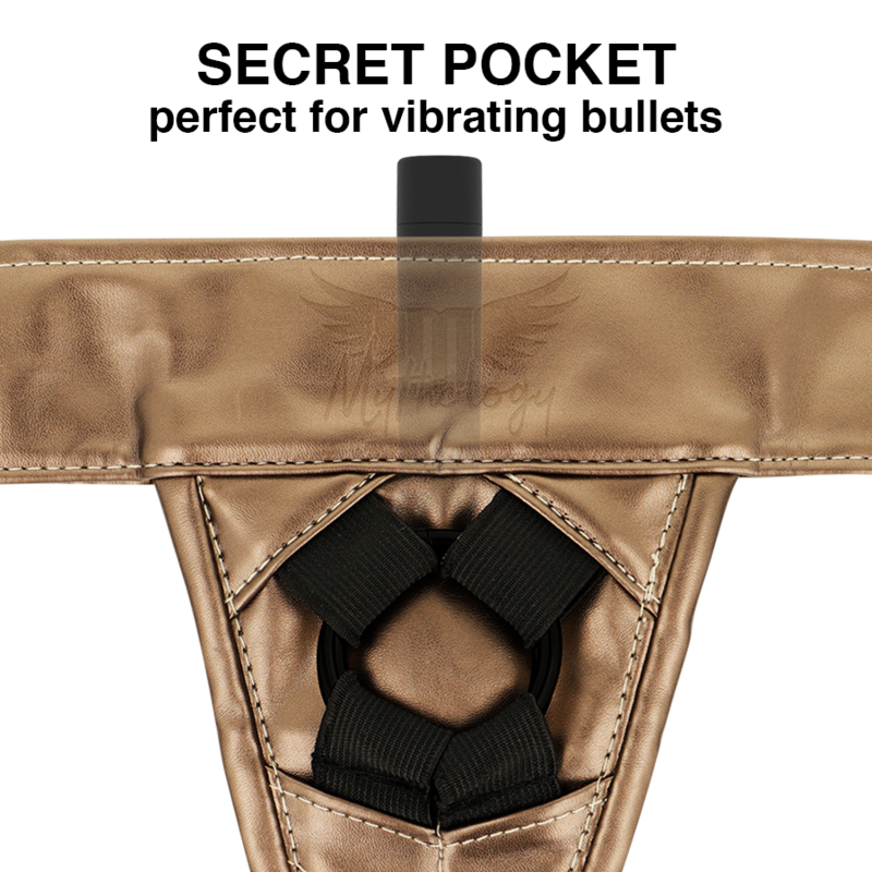 Mythology - Harnais Couleur Bronze pour Gode - Taille L/XL