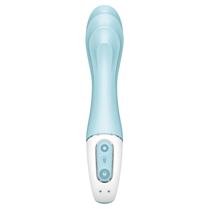 Vibromasseur Point G Gonflant Air Pump Vibrator 5+ Bleu - Satisfyer