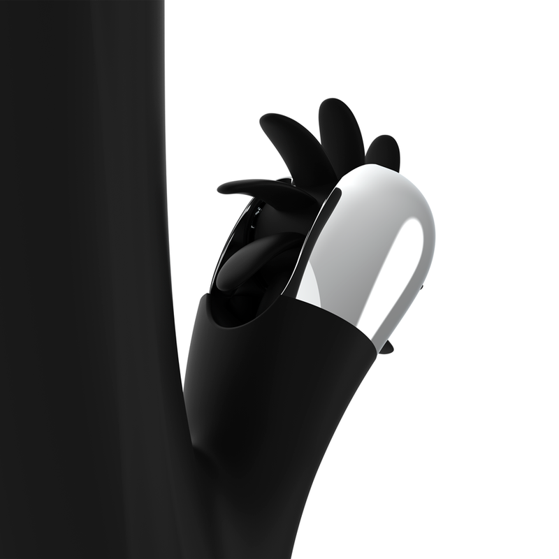 Vibromasseur Rabbit Storm Rotation Vibe - Black & Silver