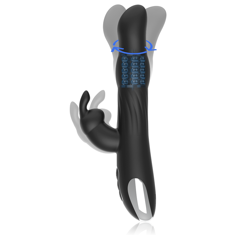 Vibromasseur Rabbit Moebius Noir - Brilly Glam