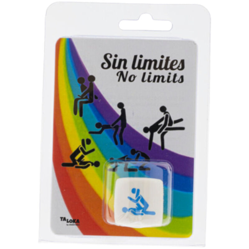 Dé Kama Sutra Garçons LGBT Blanc 30mm - Diablo Picante