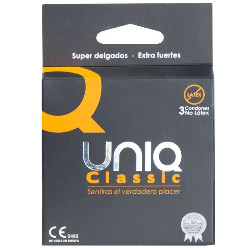 Préservatifs sans latex Uniq Classic 3 unités - Uniq - UNIQ