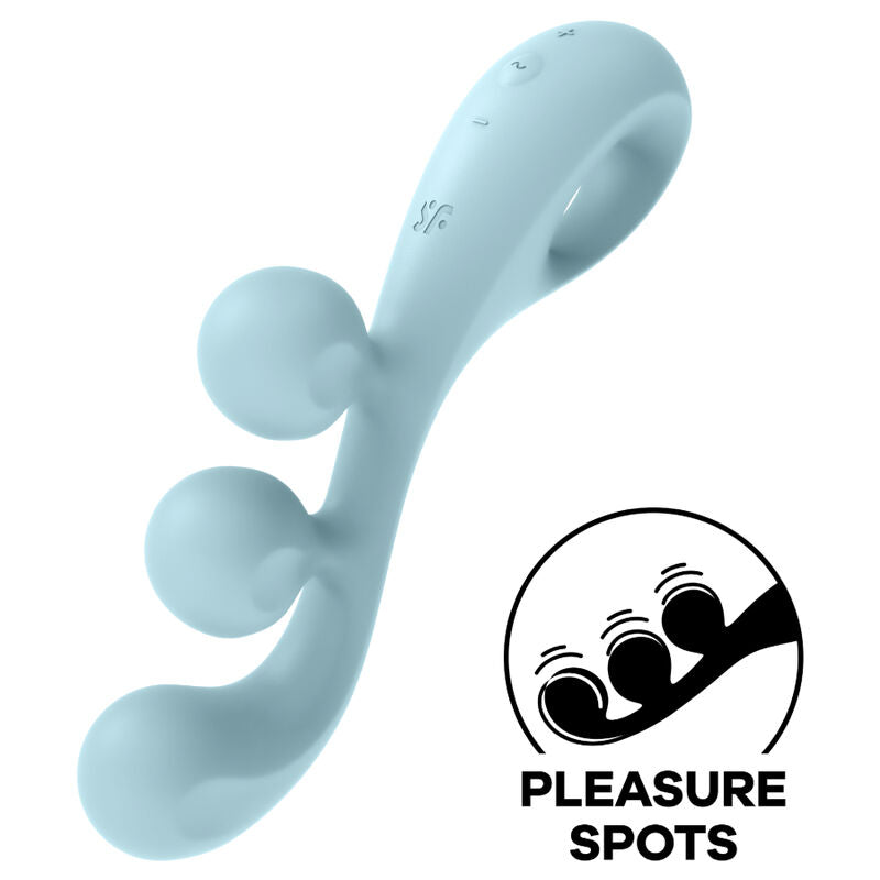 Vibromasseur Multi-Zones Tri Ball 2 Bleu - Satisfyer