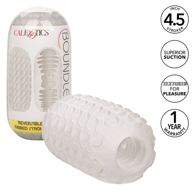 Masturbateur Stroker Côtelé Réversible Boundless - CalExotics