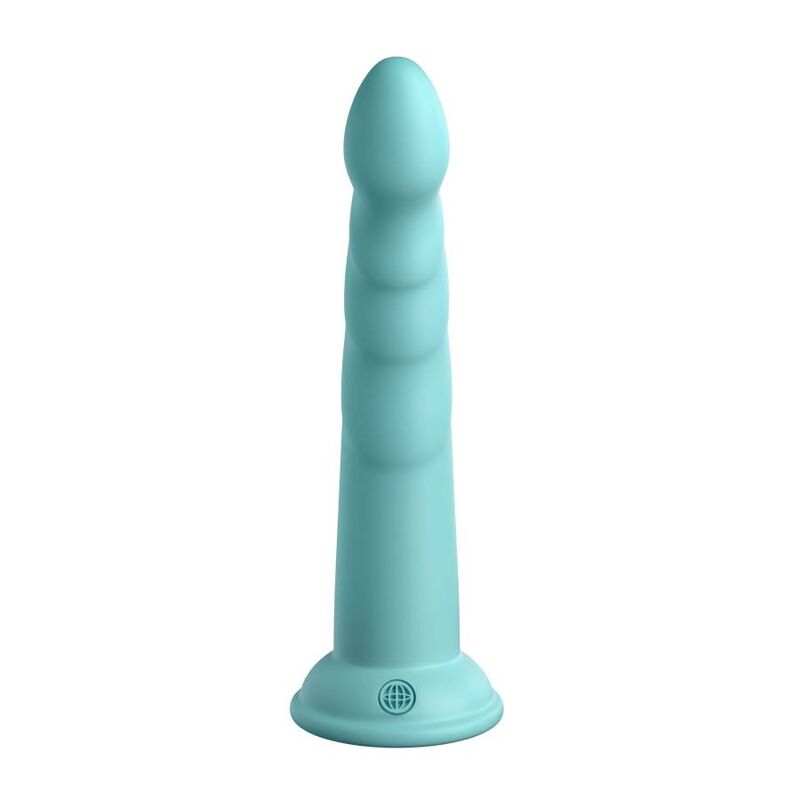 Gode Dillio Platinum Slim Seven Vert 17,78 cm - Pipedream