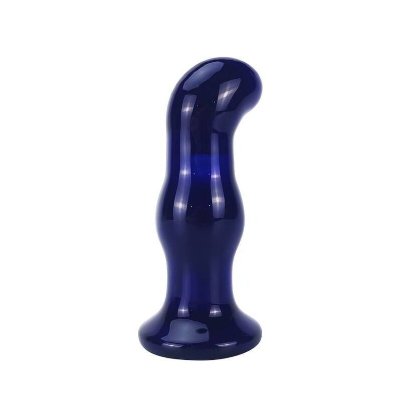 Toyjoy - Plug Anal en verre The Gleaming Bleu