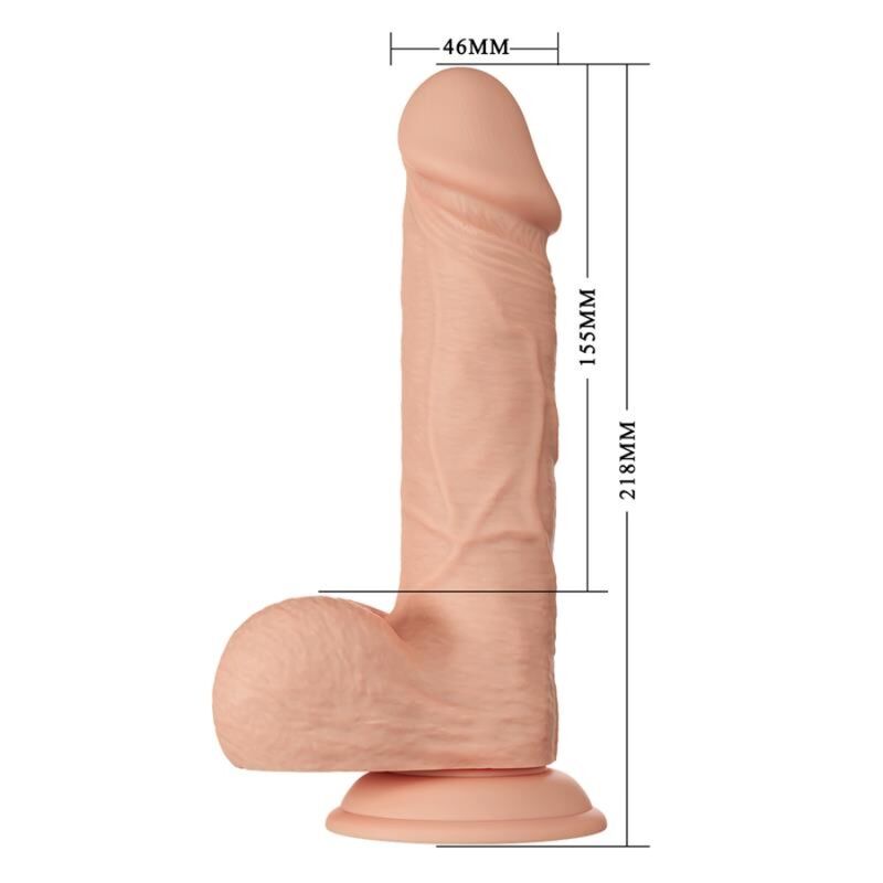 Baile - Gode XL Réaliste avec ventouse Chair - 21,8 cm