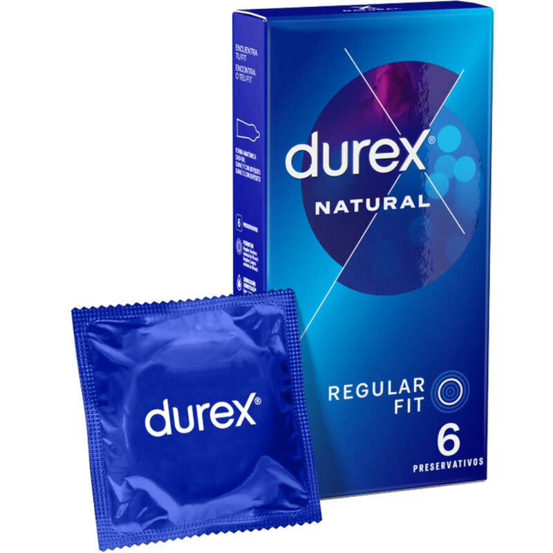 Préservatifs Durex Natural Regular Fit Boîte 6 - Durex