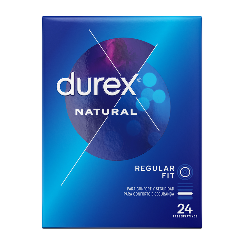Préservatifs Durex Natural Regular Fit Boîte 24 - Durex