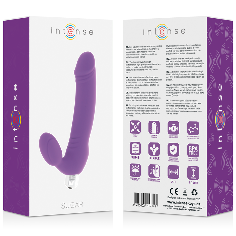 Vibromasseur Rabbit Sugar 7 Vitesses Lilas - Intense