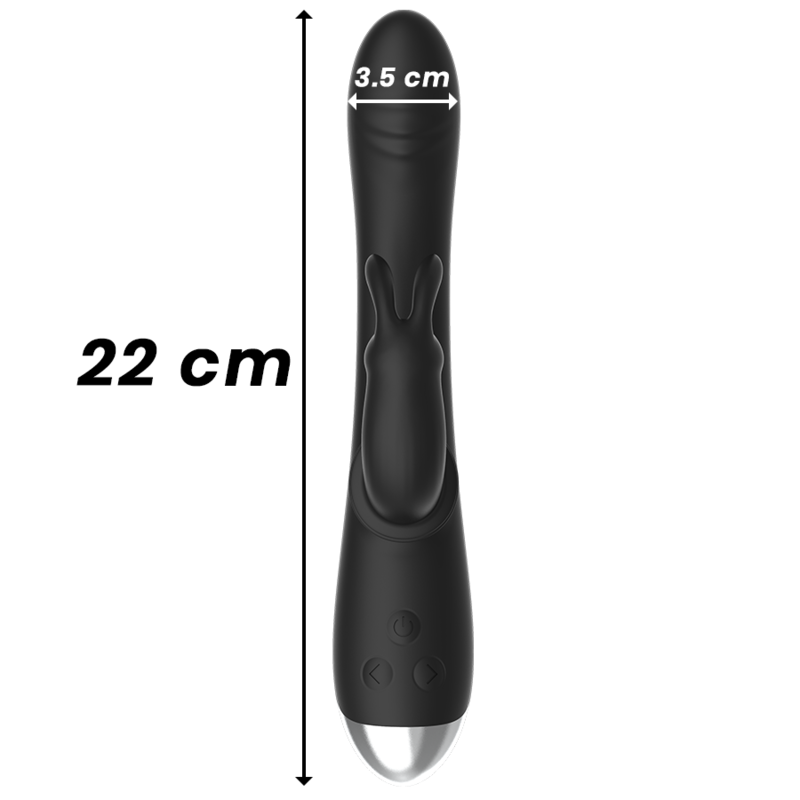 Stimulateur Rabbit Adam Rechargeable Noir - Black&Silver