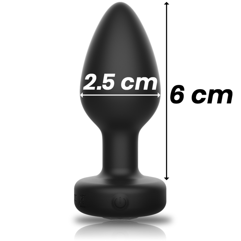Ibiza - Plug Anal Vibrant en Silicone Taille S - Noir