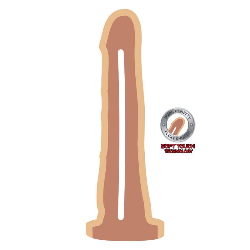 Dong Réaliste Get Real Double Densité 19cm Chair - Get Real