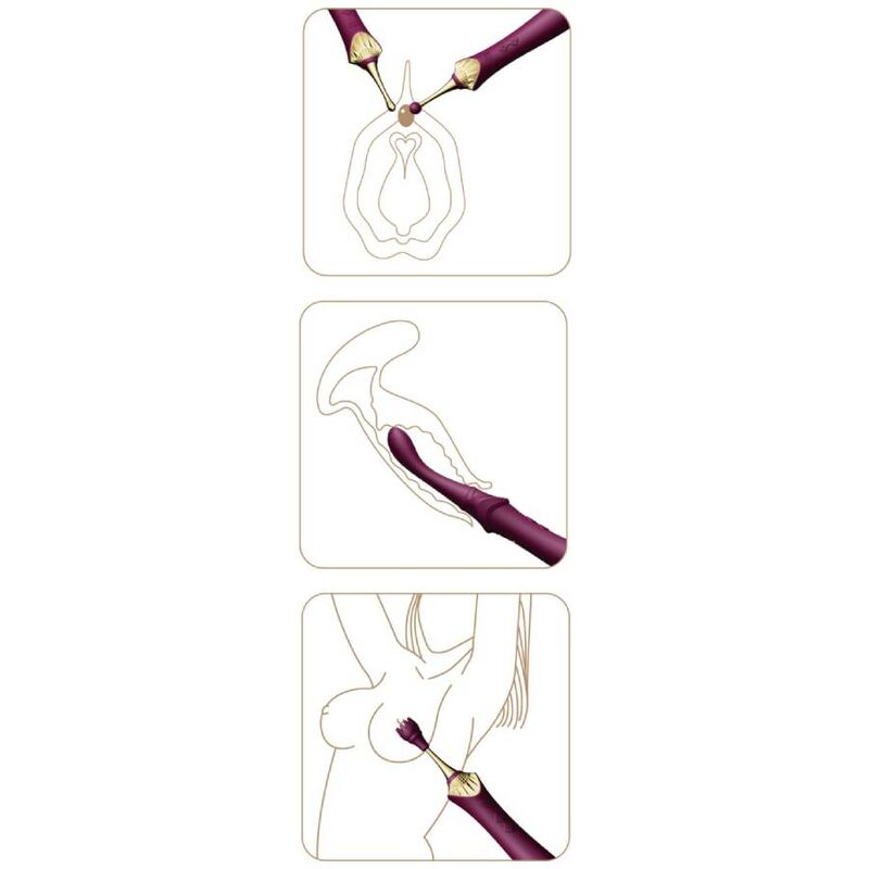 Zalo - Stimulateur Clitoridien Multi Fonctions & Chauffant - Noir