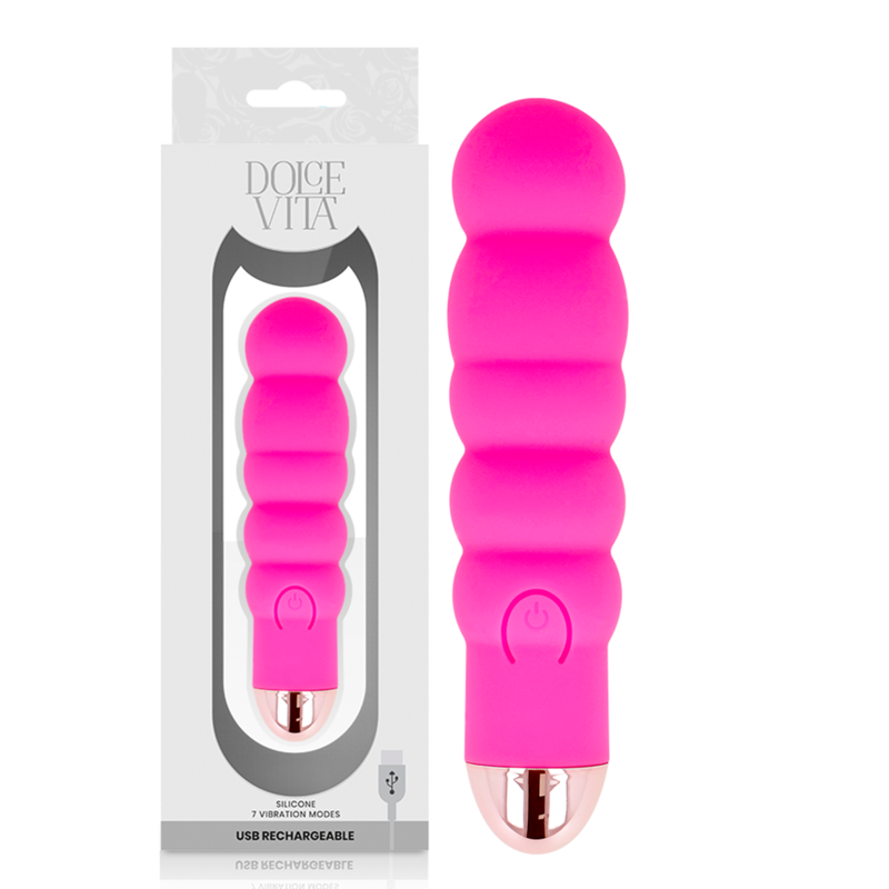 Mini Vibromasseur Dolce Vita Rose 7 Vitesses - Dolce Vita