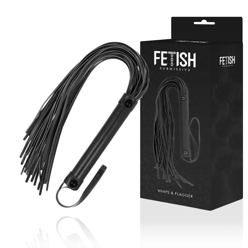 Fetish Submissive - Martinet BDSM en Similicuir Noir