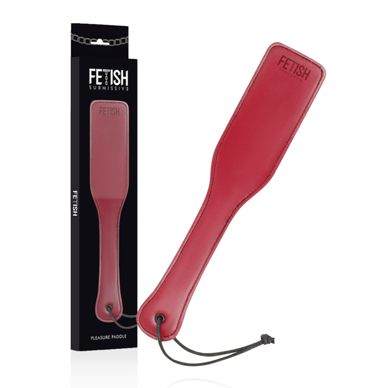Fetish Submissive - Paddle BDSM en Simili Cuir Rouge