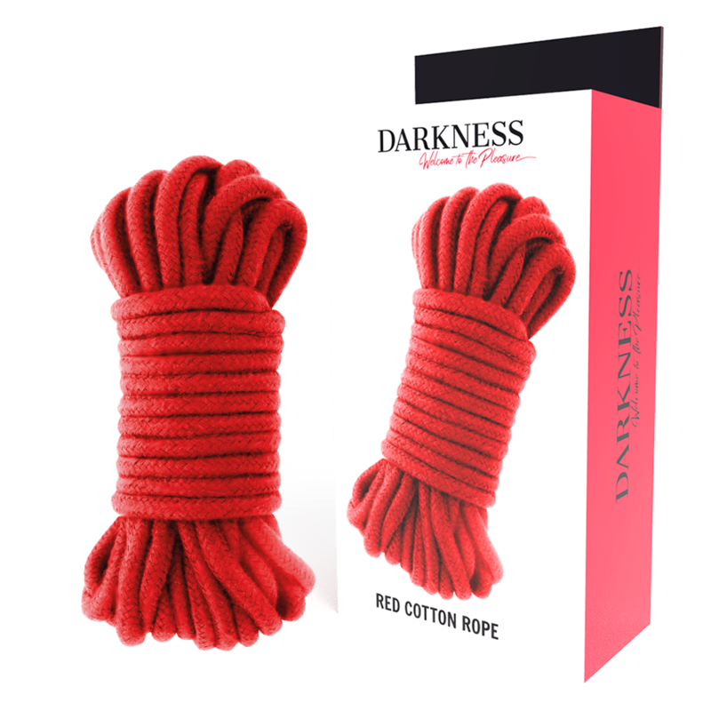 Darkness - Corde Bondage en coton 20m - Rouge