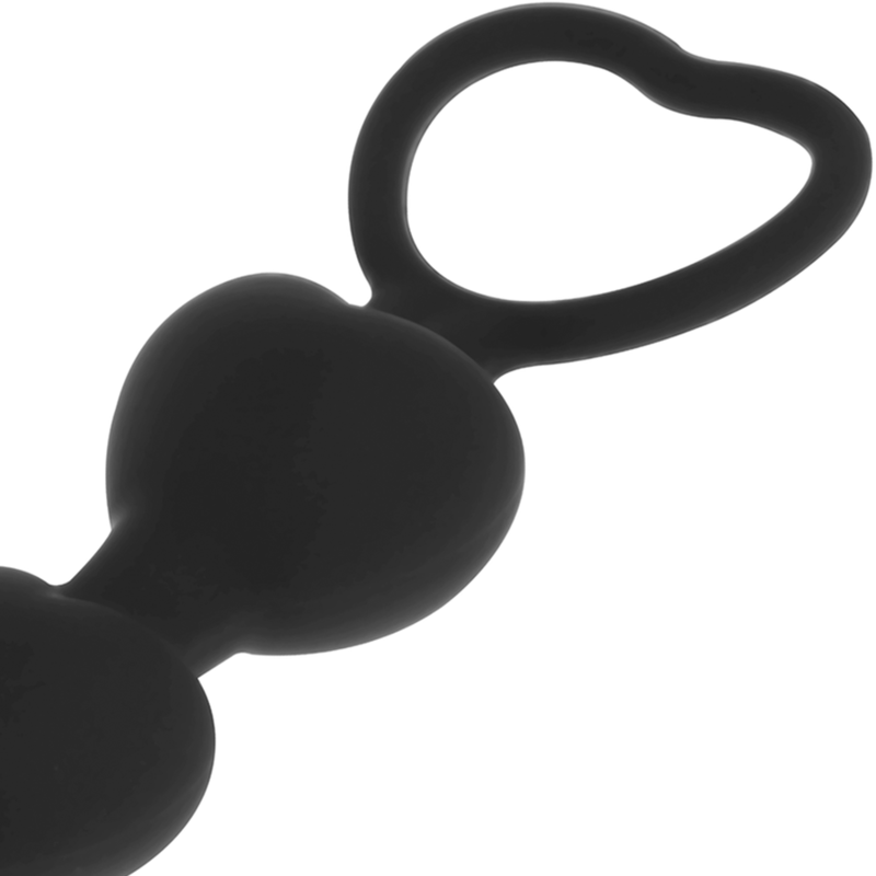 Chapelet Anal Milan Beads Mila 18 cm - Black & Silver