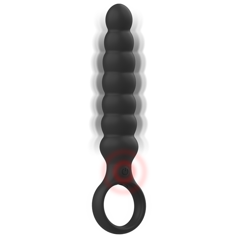 Plug Anal Vibrant Bob Noir - Black&Silver