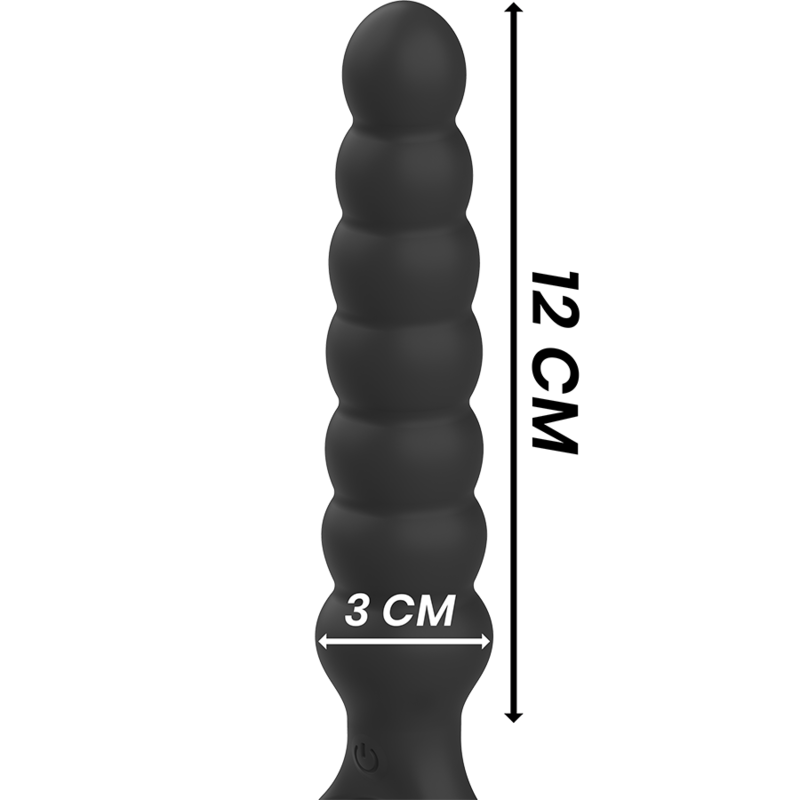 Plug Anal Vibrant Bob Noir - Black&Silver
