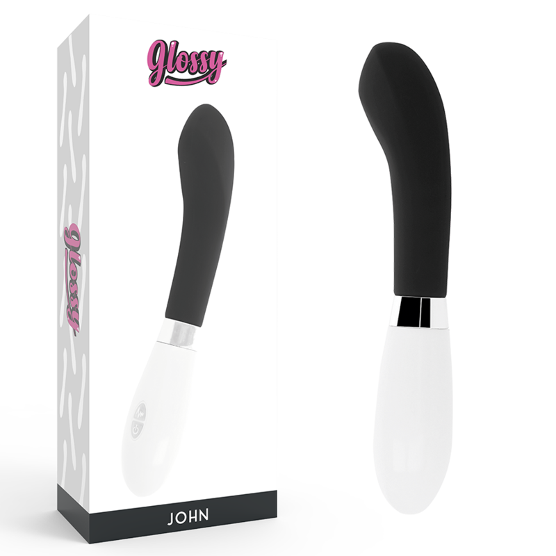 Vibrateur Courbe John Noir - Glossy - GLOSSY