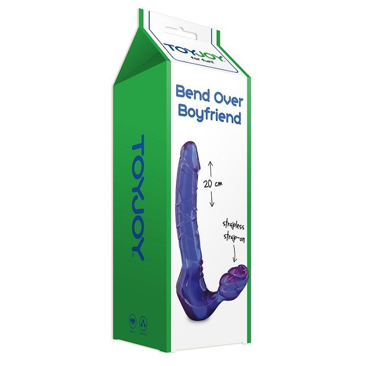 Toyjoy - Gode Ceinture sans Harnais pour Femme Bend Over Boyfriend - Bleu