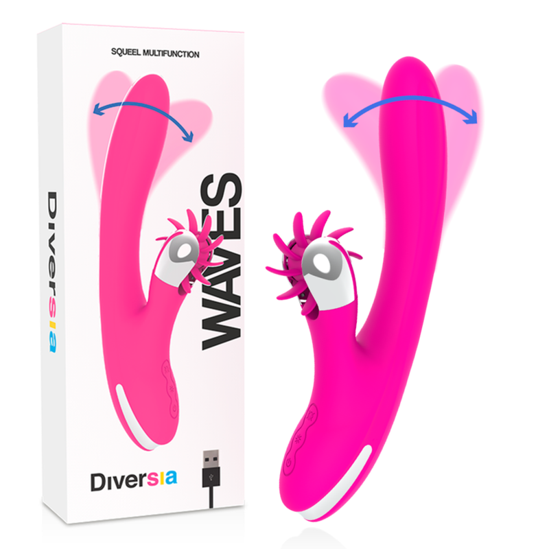Vibromasseur Rabbit Diversia Bunny Waves 24cm - Diversia