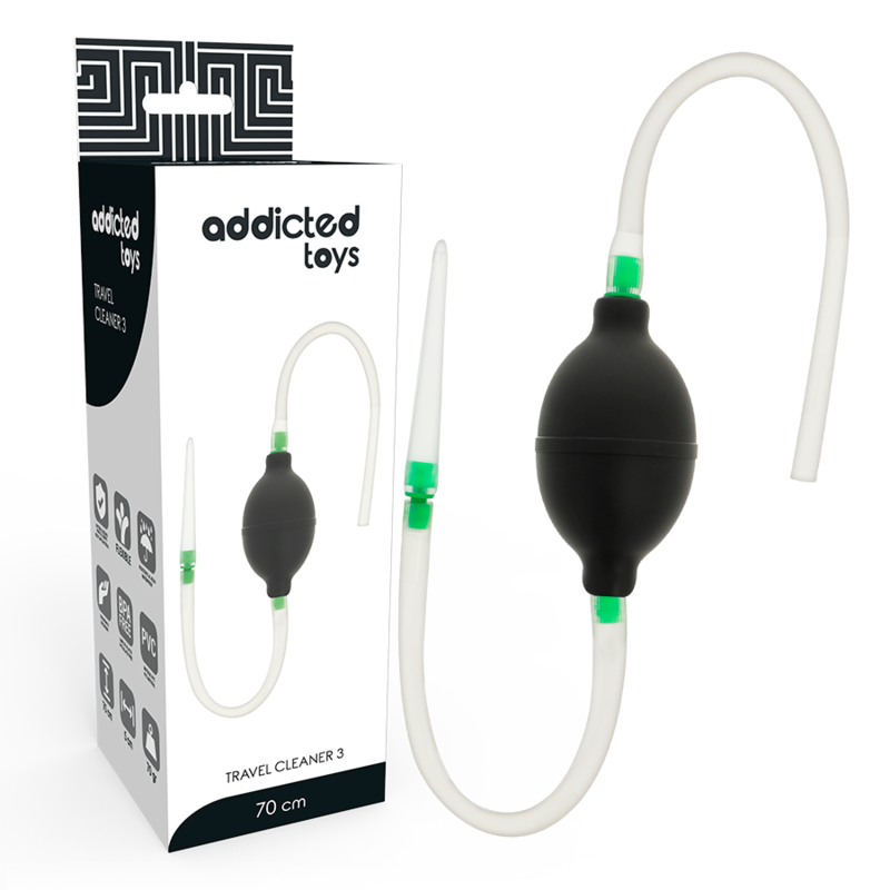 Poire de Lavement Hygiénique Noire - Addicted Toys