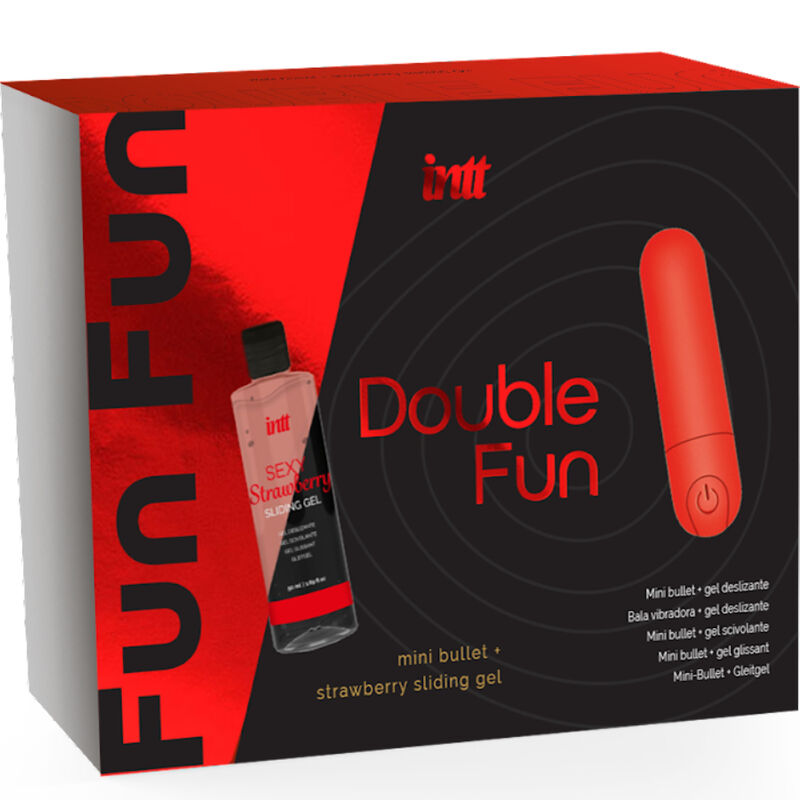 Coffret Stimulateur Double Fun Gel Fraise - Intt