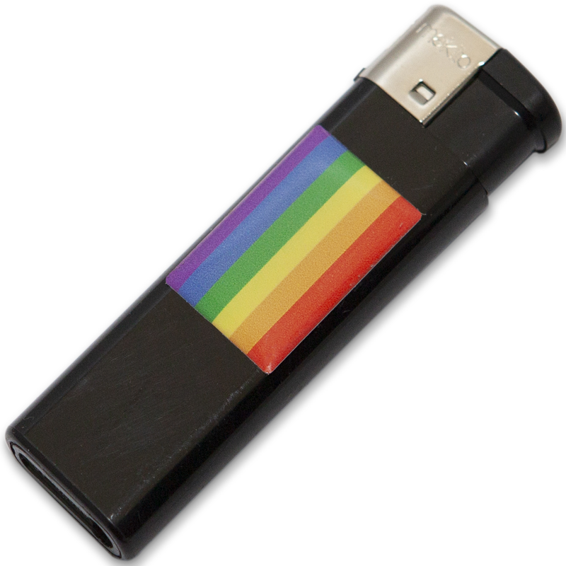 Briquet noir avec drapeau LGBT - Pride - PRIDE