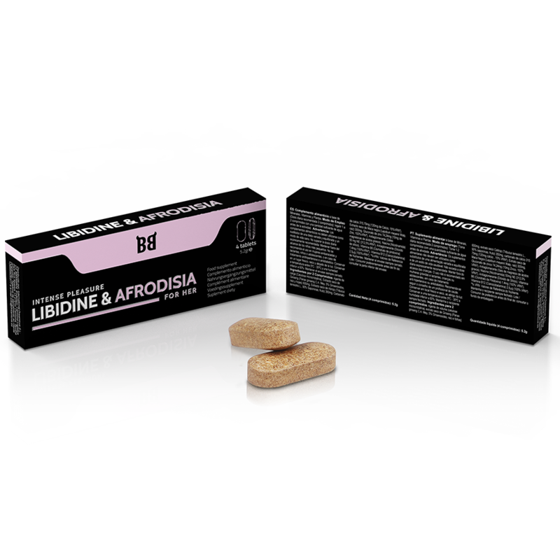 Complément Libidine & Afrodisia Plaisir Intense 4 Comprimés - Black Bull - BLACK BULL